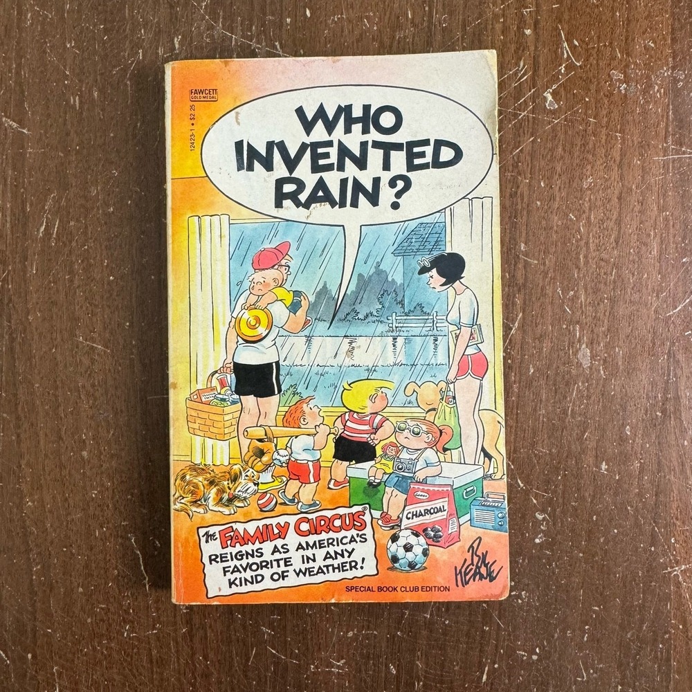The Family Circus Who Invented Rain Vintage Comic‎ Paperback Bill Keane 1986